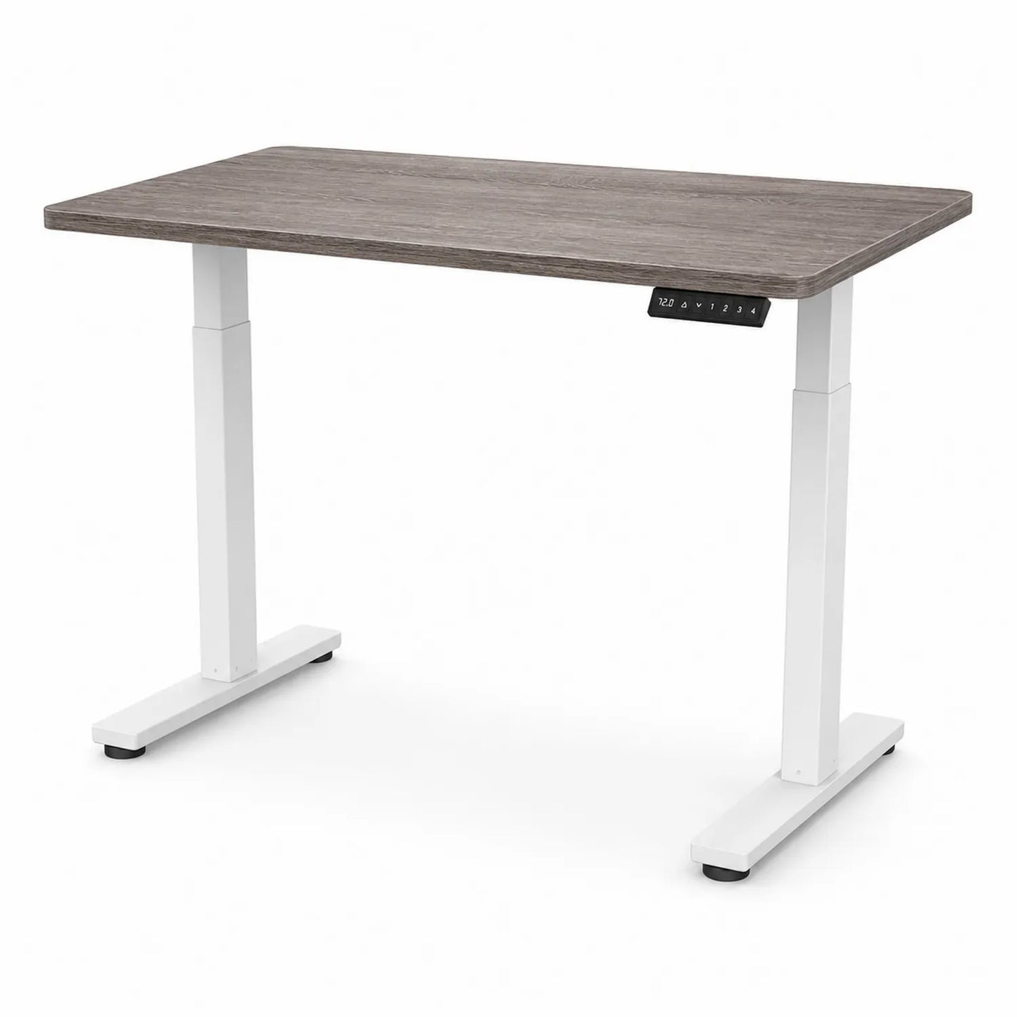 Scrivania regolabile elettrica in legno e metallo 120x60 cm